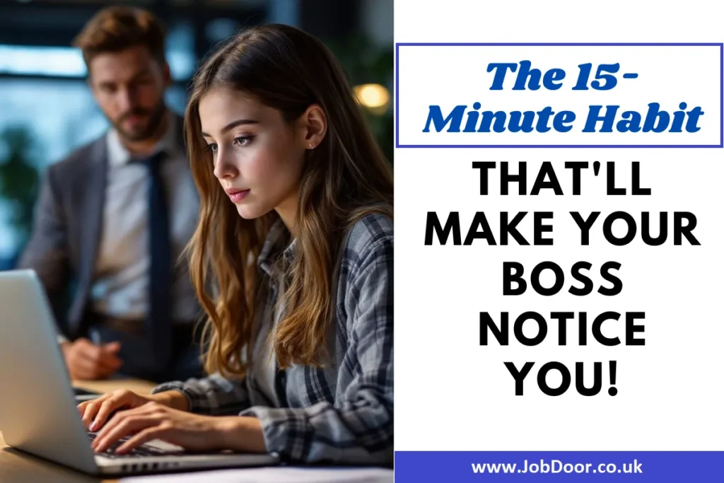 15 minute habit that'll impress your boss