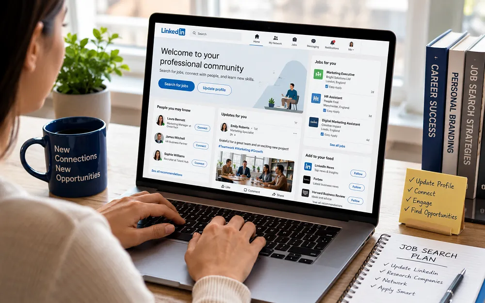 How to use a LinkedIn profile for job searching