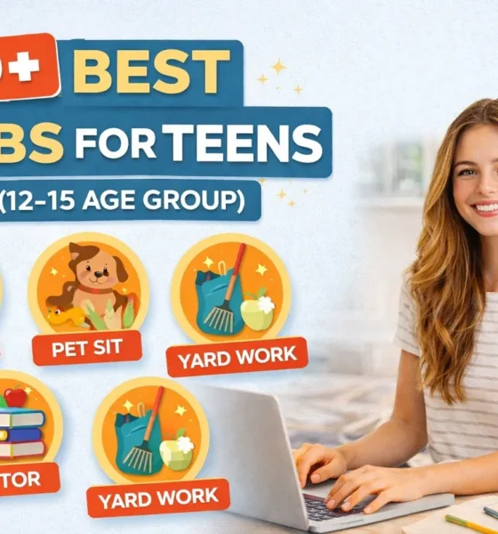 Best Jobs for Teens Age 12-15