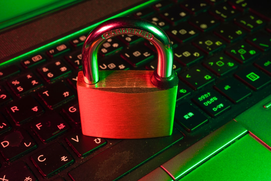 Cybersecurity professional working with a secure computer system