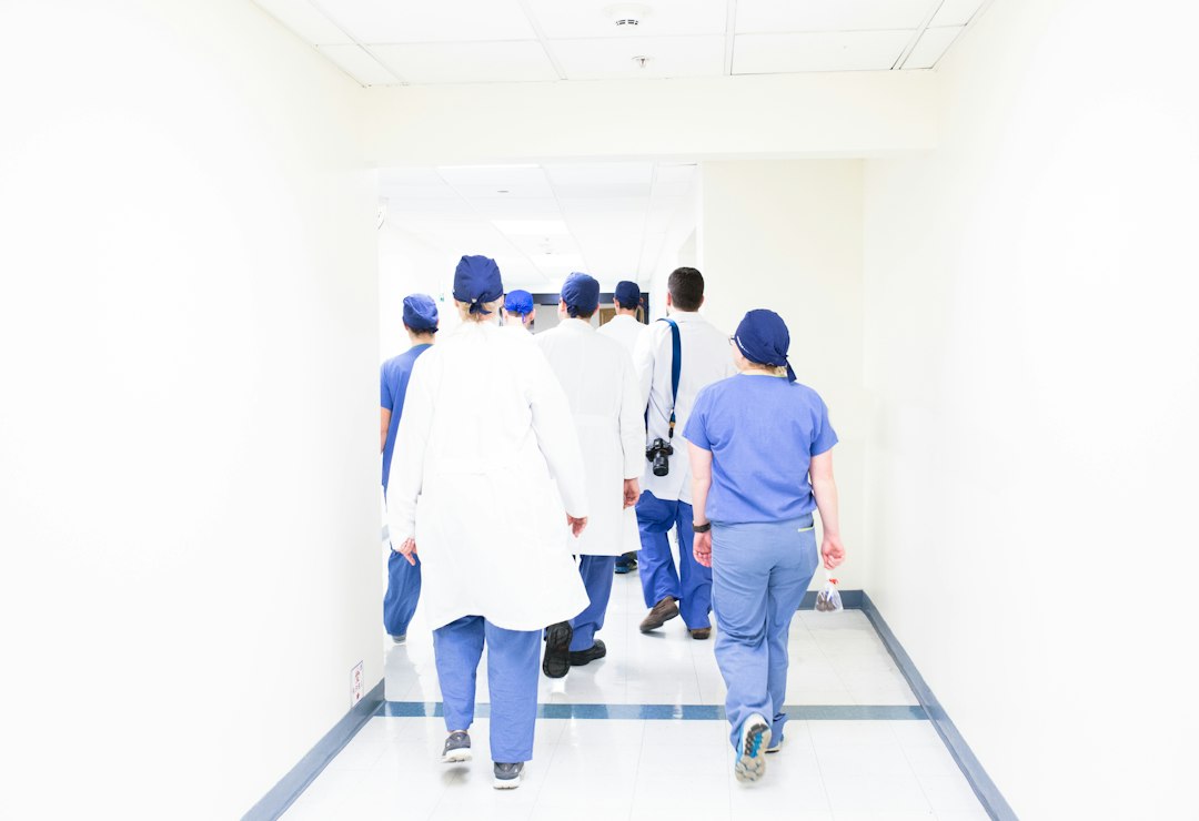 Healthcare professionals working together in a hospital