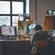 Student working on technology project for a UK internship