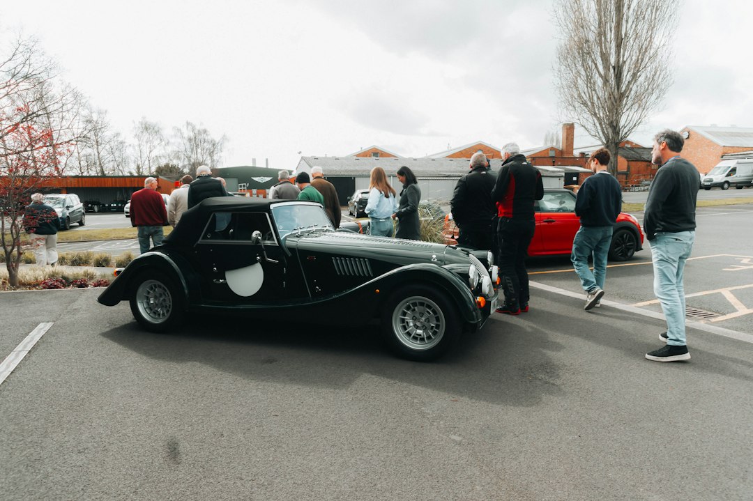 Students exploring an automotive engineering career in the UK