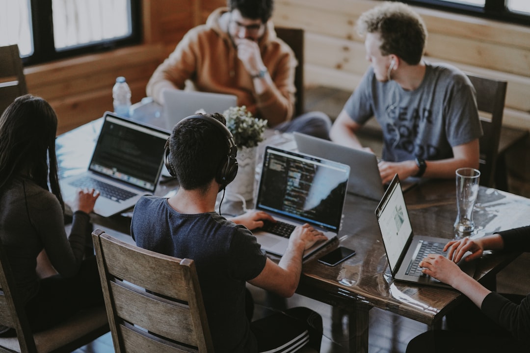 Technology team planning a digital solution in an office